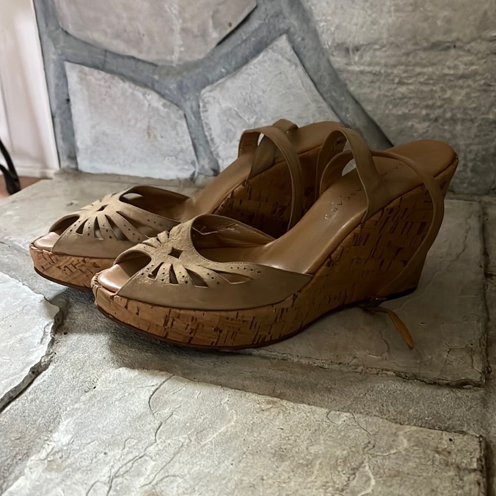 Used Jaime Mascaro Cork Platform Wedge
